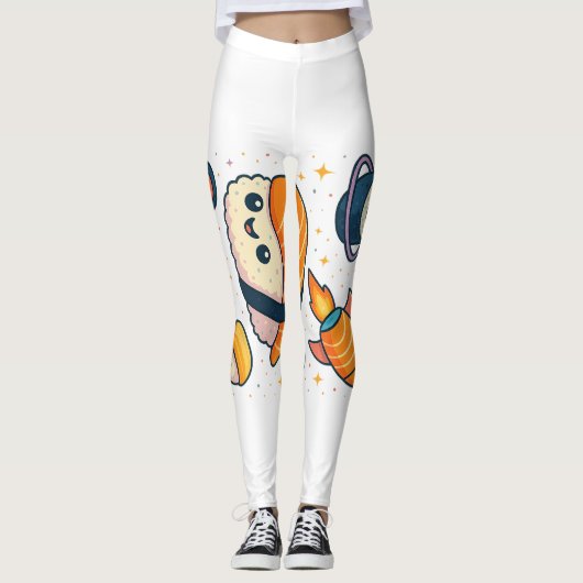 Cosmic Sushi Adventure Leggings (Voorkant)