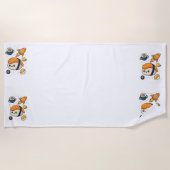 Cosmic Sushi Adventure Strandlaken (Voorkant)