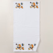 Cosmic Sushi Adventure Strandlaken (Voorkant)