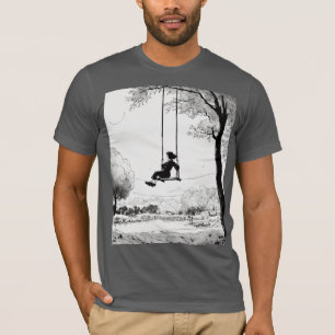 "Cosmic Swing – Hergé-geïnspireerde Pen & Ink Univ T-shirt
