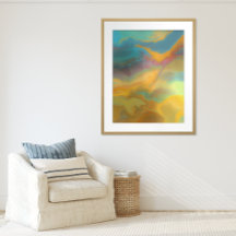 Cosmic Swirl - Abstracte verf met een dubbele kleu