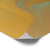 Cosmic Swirl - Abstracte verf met een dubbele kleu Poster (Hoek)