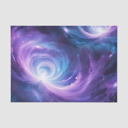 Cosmic Swirl Dreamy Galaxy Tissuepapier (Voorkant)