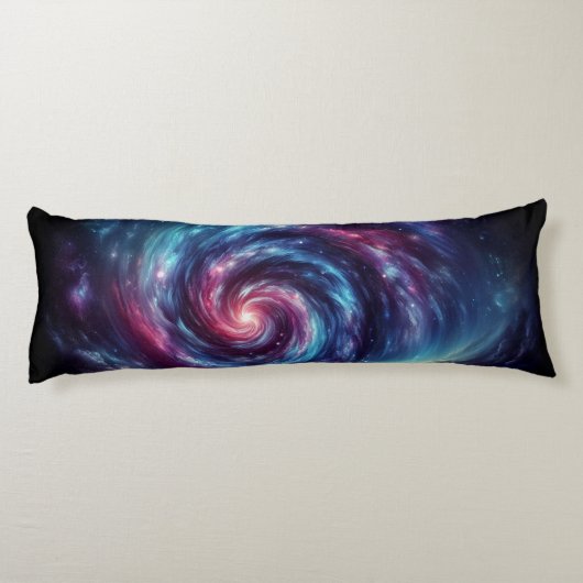 Cosmic Swirl - Galaxy Design Lichaamskussen (Achterkant)