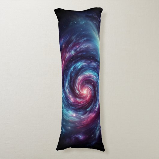 Cosmic Swirl - Galaxy Design Lichaamskussen (Voorkant Verticaal)