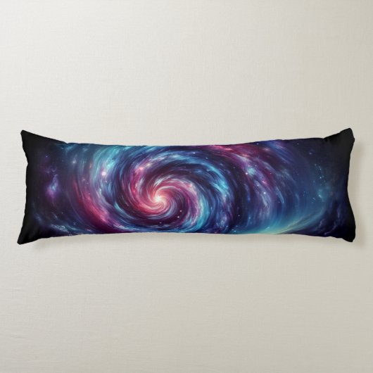 Cosmic Swirl - Galaxy Design Lichaamskussen (Voorkant)
