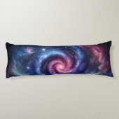Cosmic Swirl - Galaxy Design Lichaamskussen (Achterkant)