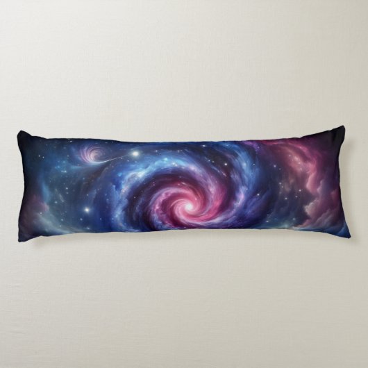 Cosmic Swirl - Galaxy Design Lichaamskussen (Achterkant)