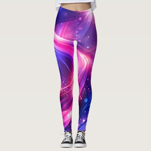 Cosmic Swirl – Galaxy Leggings (Voorkant)