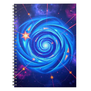 Cosmic Swirl-Notitieboek Schrijf tussen de sterr Notitieboek