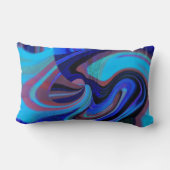 Cosmic Swirl of Blue N Roze Sierkussen Kussen (Achterkant)