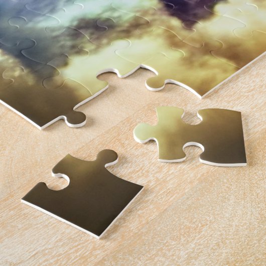 Cosmic Swirling Indigo Celestial Rainbow Universe Legpuzzel (Zijkant)