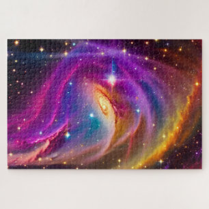 Cosmic Swirling Indigo Party Fun Event in Universe Legpuzzel