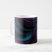 🌌 Cosmic Swirls: Galaxy-Inspired Abstract Design Koffiemok (Voorkant links)