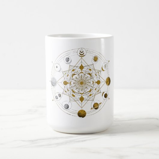 Cosmic Symmetry – Celestial Mandala Space Mug Koffiemok (Center)