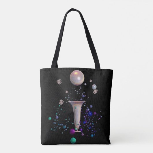 Cosmic Symphony Canvas tas (Achterkant)