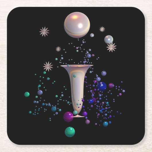 Cosmic Symphony Kartonnen Onderzetters (Voorkant)