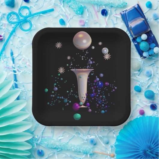 Cosmic Symphony Papieren Bordje (Feest)