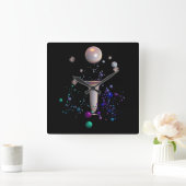 Cosmic Symphony Vierkante Klok (Huis)