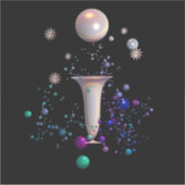 Cosmic Symphony Vinyl Sticker (Voorkant)