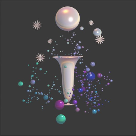 Cosmic Symphony Vinyl Sticker (Voorkant)