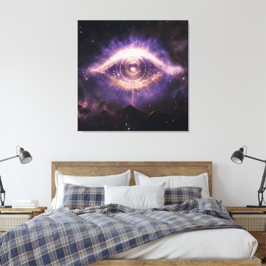 Cosmic Third Eye Awakening - Spiritual Awareness Canvas Afdruk (Insitu (Slaapkamer))