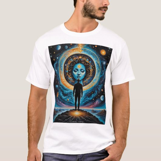Cosmic Third Eye Spiritueel Awakening T-shirt (Voorkant)