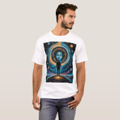 Cosmic Third Eye Spiritueel Awakening T-shirt (Voorkant volledig)