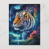 Cosmic Tiger Briefkaart (Voorkant)
