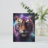 Cosmic Tiger Briefkaart (Staand voorkant)
