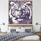 Cosmic Tiger Canvas Afdruk (Insitu (Slaapkamer))