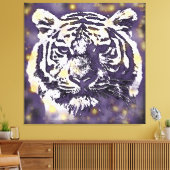 Cosmic Tiger Canvas Afdruk (Insitu (Woonkamer))
