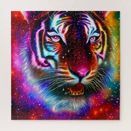 Cosmic Tiger Jigzaag Puzzle Legpuzzel (Verticaal)