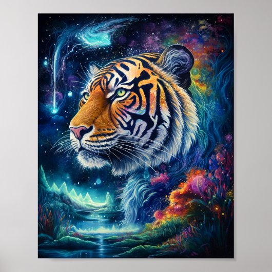 Cosmic Tiger Poster (Voorkant)
