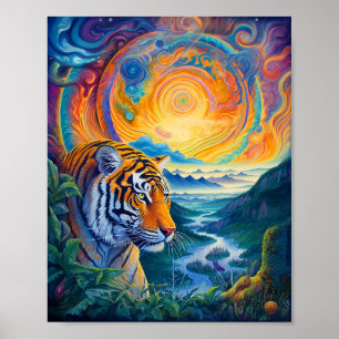Cosmic Tiger Poster