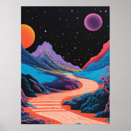 Cosmic Trail in de Hooglanden Poster