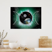 Cosmic Triple Goddess Poster (Keuken)