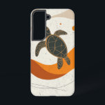 Cosmic Turtle Path Telefoonhoes Samsung Galaxy Hoesje<br><div class="desc">Een schildpad rijdt op de kosmische golven in dit symbolische ontwerp,  dat geaarde kracht en de langzame,  gestage reis van het leven vertegenwoordigt.</div>