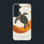 Cosmic Turtle Path Telefoonhoes Samsung Galaxy Hoesje<br><div class="desc">Een schildpad rijdt op de kosmische golven in dit symbolische ontwerp,  dat geaarde kracht en de langzame,  gestage reis van het leven vertegenwoordigt.</div>