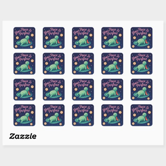 Cosmic Turtle Sticker | Langzaam leven en mindfuln (Vel)
