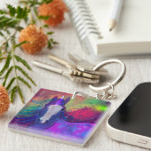 Cosmic Unicorn 5 Sleutelhanger (Voorkant Rechts)