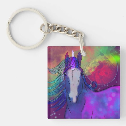 Cosmic Unicorn 5 Sleutelhanger (voorkant)