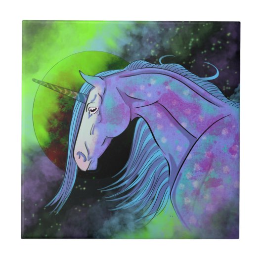 Cosmic Unicorn 6 Tegeltje (Voorkant)