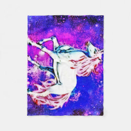 Cosmic unicorn Fleece Blanket