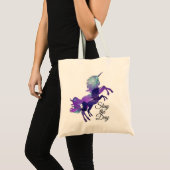 Cosmic Unicorn Galaxy drukt de dag af Tote Bag (Voorkant (product))