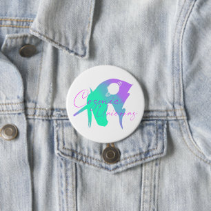 Cosmic Unicorn officieel Ronde Button 7,6 Cm