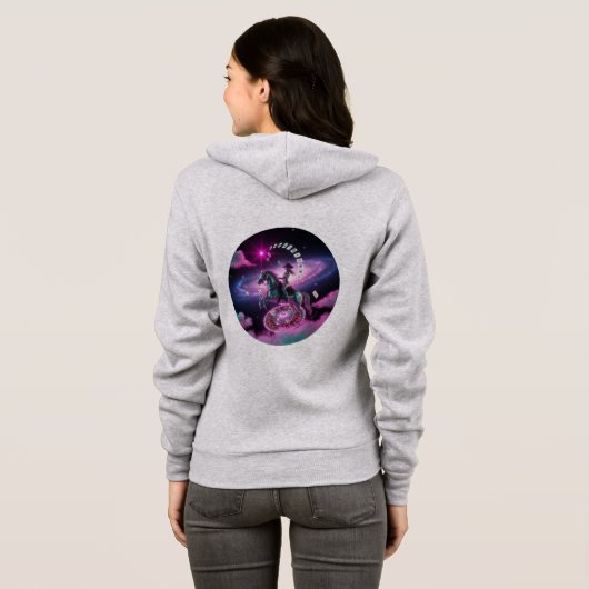 Cosmic Unicorn Vegas Dream Hoodie 🦄🌌 (Achterkant volledig)