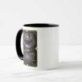 Cosmic USA Eagle Celestial Map Art Mok (Voorkant links)