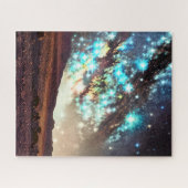 Cosmic verbluffend kleurrijk show over woestijn legpuzzel (Horizontaal)