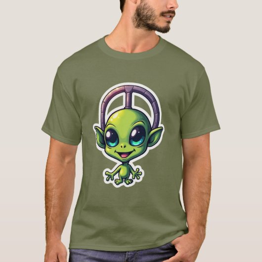 Cosmic Vibes - Funky Alien T-shirt Collectie (Voorkant)
